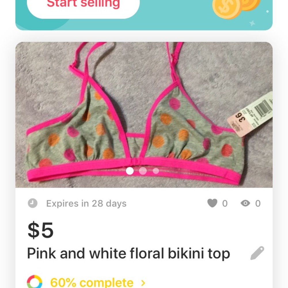 Polka dot bra